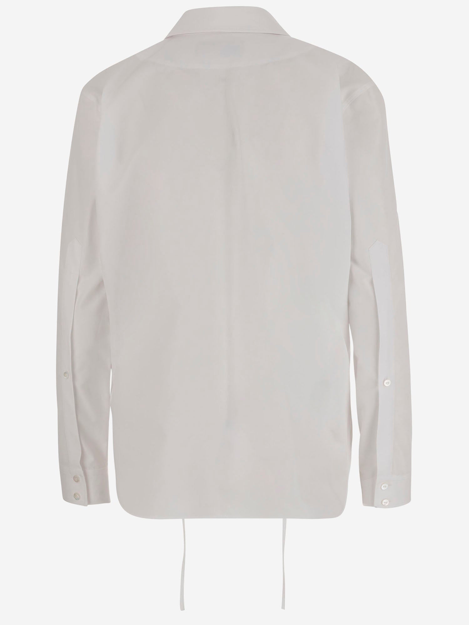CAMICIA IN POPELINE DI COTONE CON MORSETTO 831912 Z8B2P9000 GUCCI 
