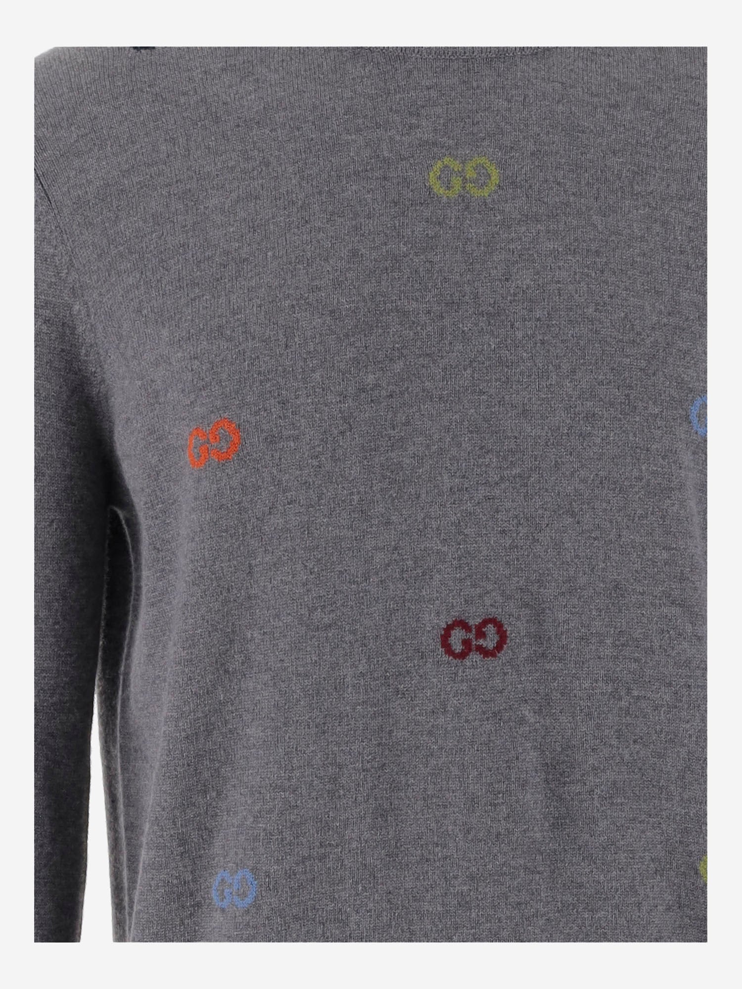 Maglione in jacquard di lana GG 833668 XKEYH1015 GUCCI 