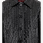 GIACCA IN PELLE CON MOTIVO GG 834308 XNA4F1000 GUCCI 