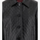 GIACCA IN PELLE CON MOTIVO GG 834308 XNA4F1000 GUCCI 