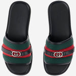 SANDALI SLIDER CON NASTRO WEB 835091 HAAHH8449 GUCCI 