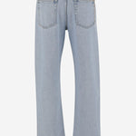 Pantaloni in denim délavé con inserto GG 835219 XDDCY4452 GUCCI 
