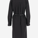Abito in popeline di cotone con cintura con Morsetto 835601 Z8B1W1000 GUCCI 