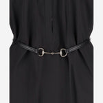 Abito in popeline di cotone con cintura con Morsetto 835601 Z8B1W1000 GUCCI 