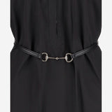 Abito in popeline di cotone con cintura con Morsetto 835601 Z8B1W1000 GUCCI 