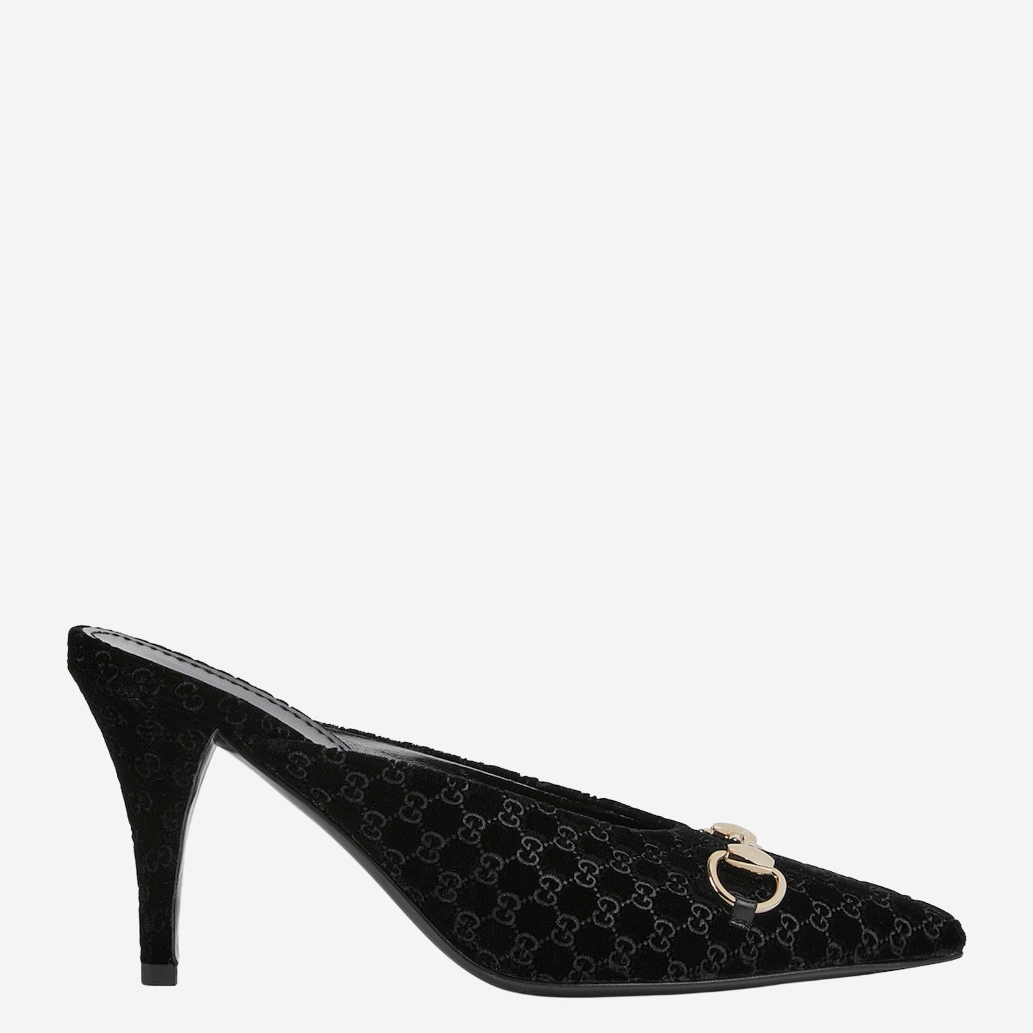 Sabot in velluto con Morsetto dorato 835739 FAETG1000 GUCCI 