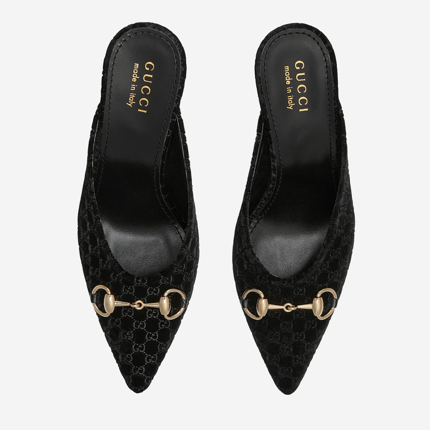 Sabot in velluto con Morsetto dorato 835739 FAETG1000 GUCCI 