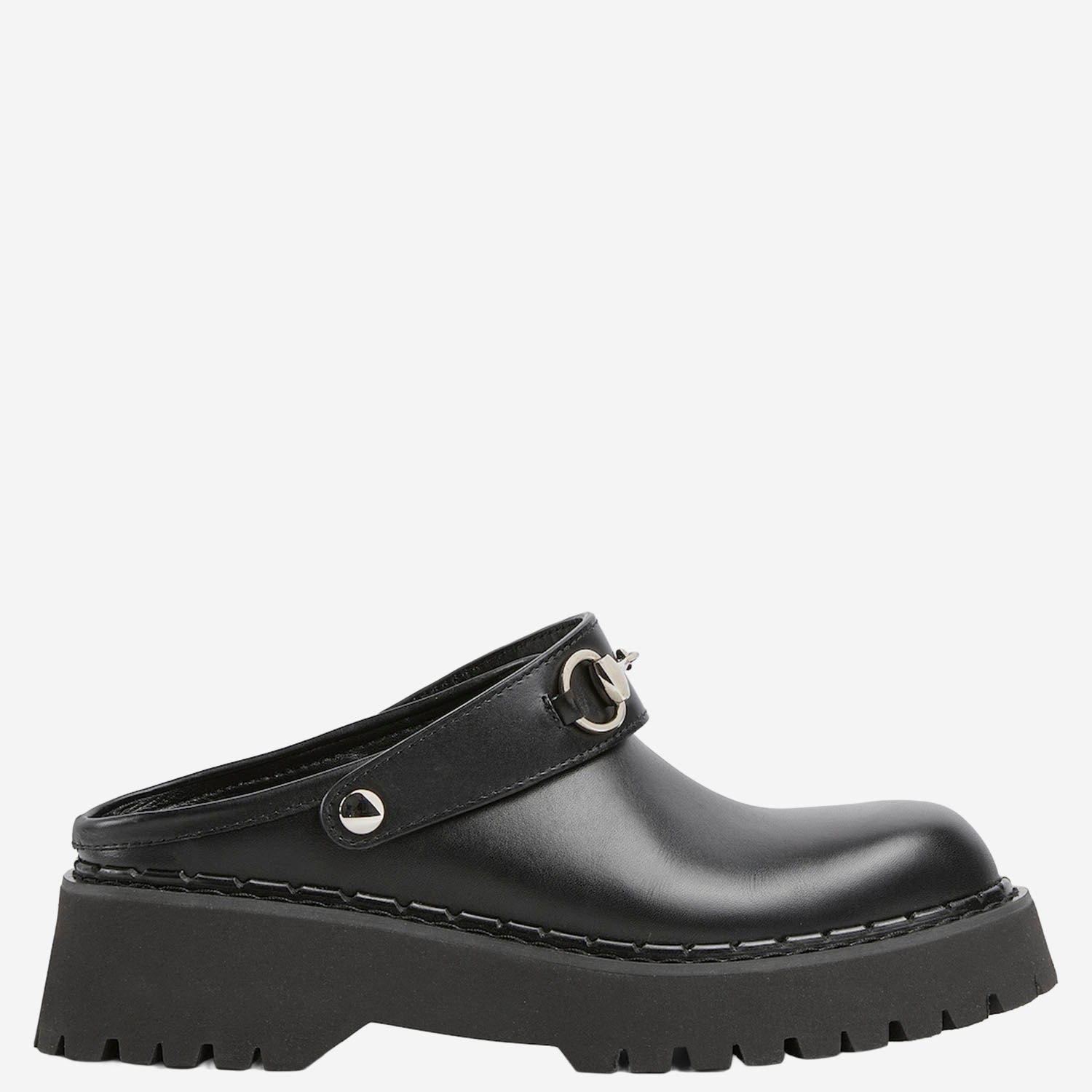MULES CON MORSETTO IN PELLE 835829 AADCW1000 GUCCI 