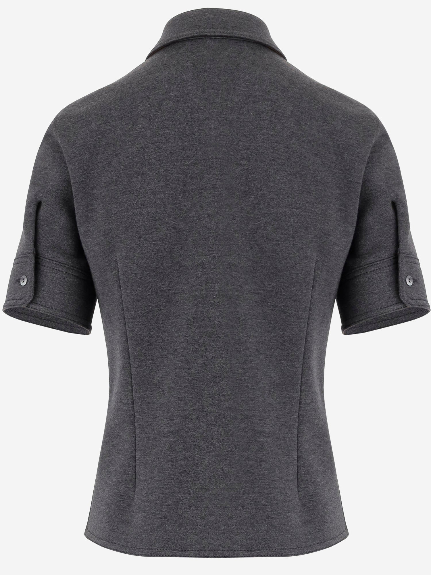 CAMICIA IN MISTO LANA CON COLLETTO AMPIO 836442 Z7AY91088 GUCCI 