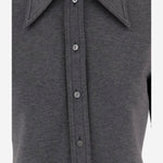 CAMICIA IN MISTO LANA CON COLLETTO AMPIO 836442 Z7AY91088 GUCCI 