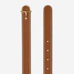 Cintura sottile in pelle con fibbia a mezzo morsetto 836993 AAEFH2718 GUCCI 