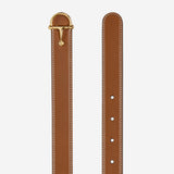 Cintura sottile in pelle con fibbia a mezzo morsetto 836993 AAEFH2718 GUCCI 