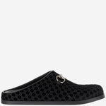 Mules in viscosa e cupro con Morsetto 837130 FAEUF1000 GUCCI 
