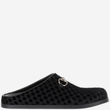 Mules in viscosa e cupro con Morsetto 837130 FAEUF1000 GUCCI 