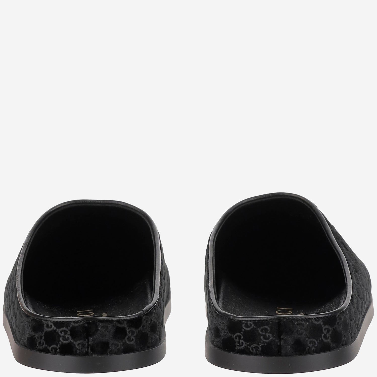 Mules in viscosa e cupro con Morsetto 837130 FAEUF1000 GUCCI 