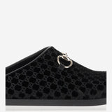 Mules in viscosa e cupro con Morsetto 837130 FAEUF1000 GUCCI 