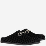 Mules in viscosa e cupro con Morsetto 837130 FAEUF1000 GUCCI 
