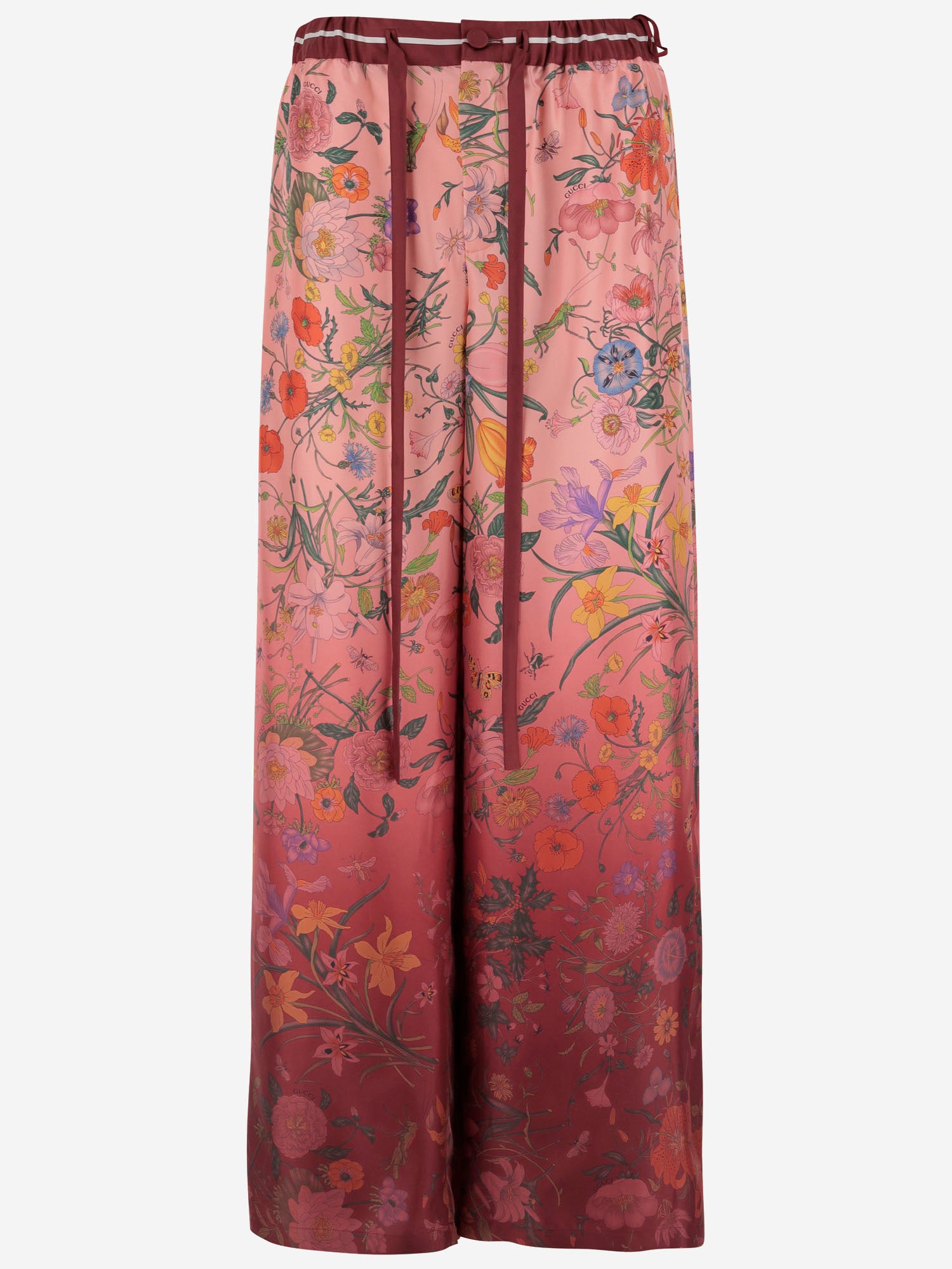 PANTALONI IN SETA CON MOTIVO FLOREALE 837980 Z7AUH5057 GUCCI 