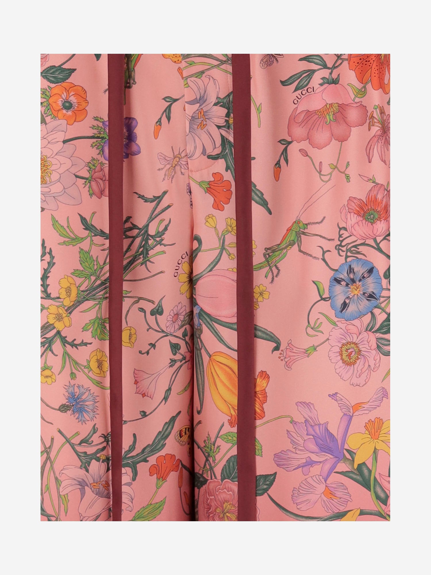 PANTALONI IN SETA CON MOTIVO FLOREALE 837980 Z7AUH5057 GUCCI 