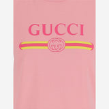 T-SHIRT IN COTONE CON STAMPA LOGO 838011 XJHG55033 GUCCI 