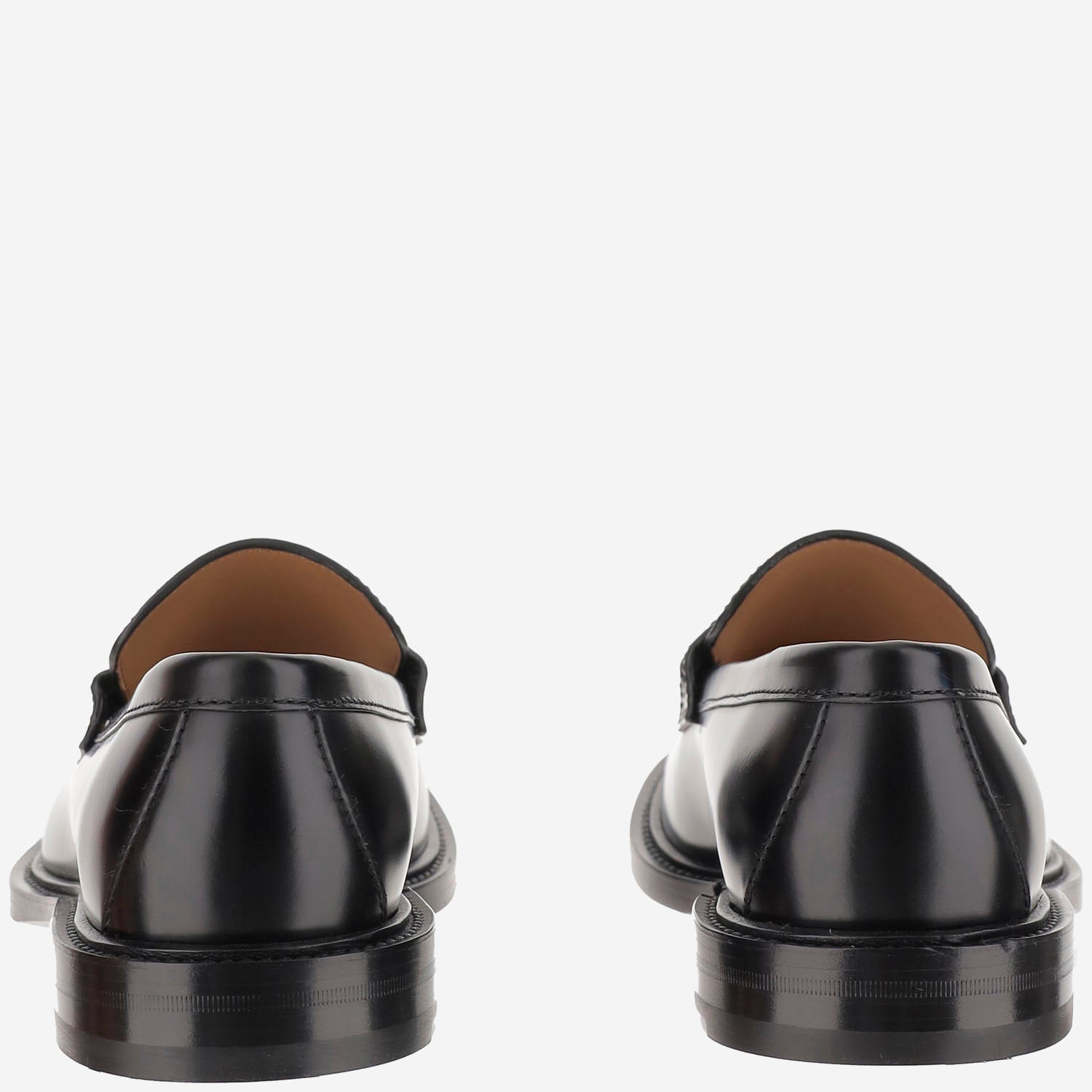 Mocassino in pelle con dettaglio Web 838136 AAEYD1060 GUCCI 