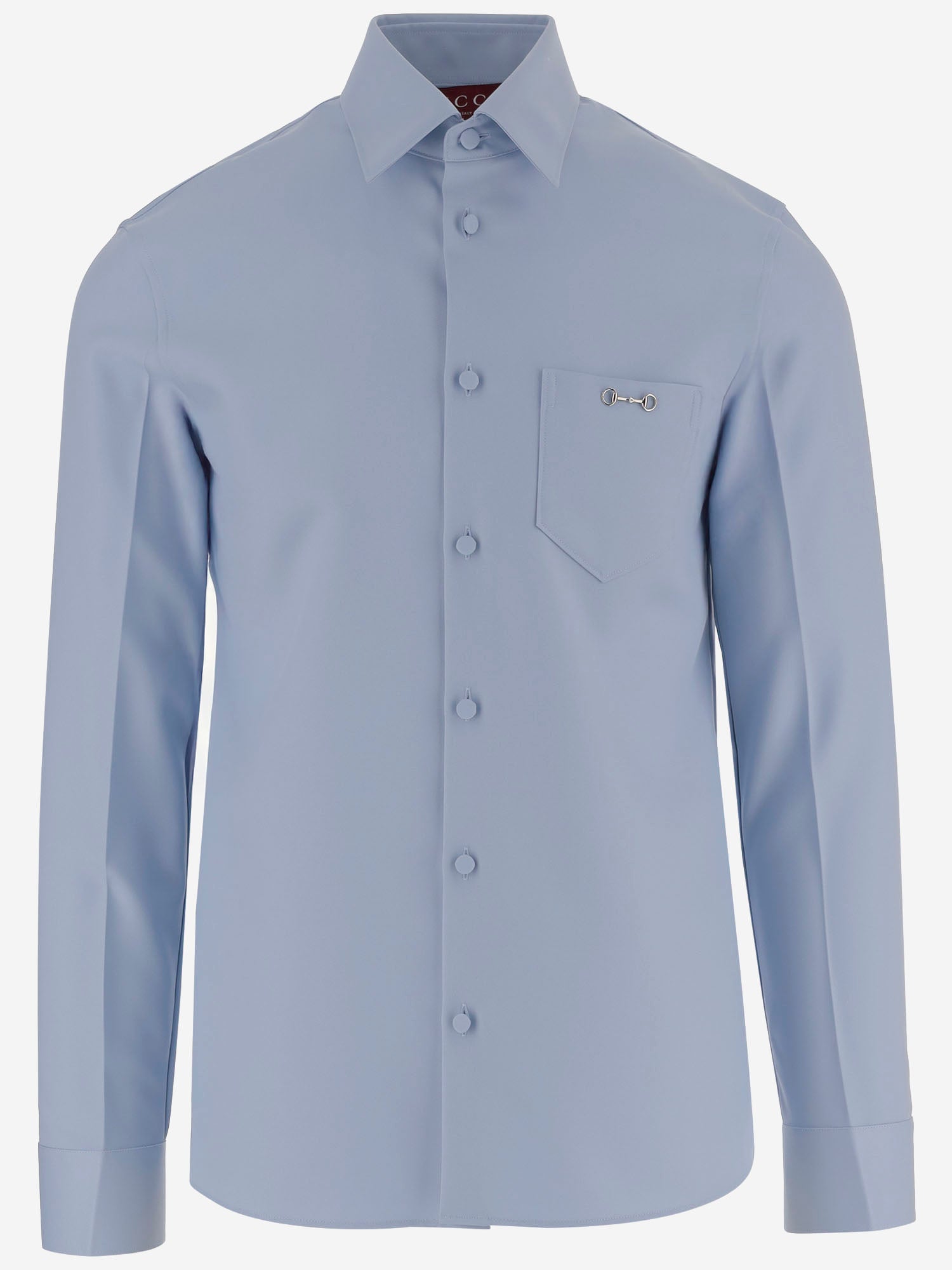 Camicia in twill di poliestere con Morsetto 841624 ZAT434147 GUCCI 