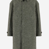 Cappotto in popeline di nylon con stampa bouclé 844211 Z7AYS3088 GUCCI 
