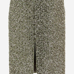 GONNA IN MISTO COTONE E LANA CON MOTIVO TWEED 844988 ZATN03861 GUCCI 