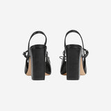 Décolleté slingback in pelle con Morsetto 845891 AAFK11000 GUCCI 