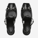 Décolleté slingback in pelle con Morsetto 845891 AAFK11000 GUCCI 