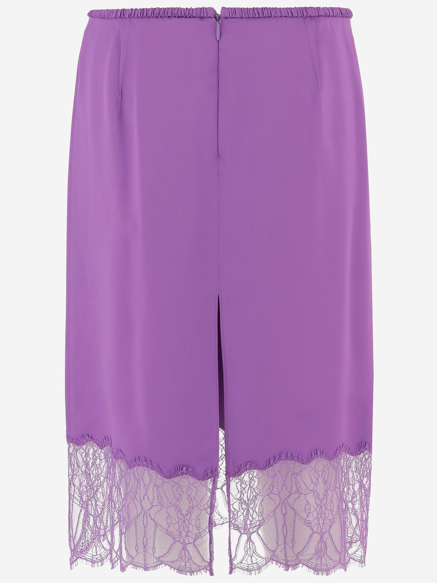 GONNA IN VISCOSA CON INSERTO IN PIZZO 846202 ZATWW5007 GUCCI 