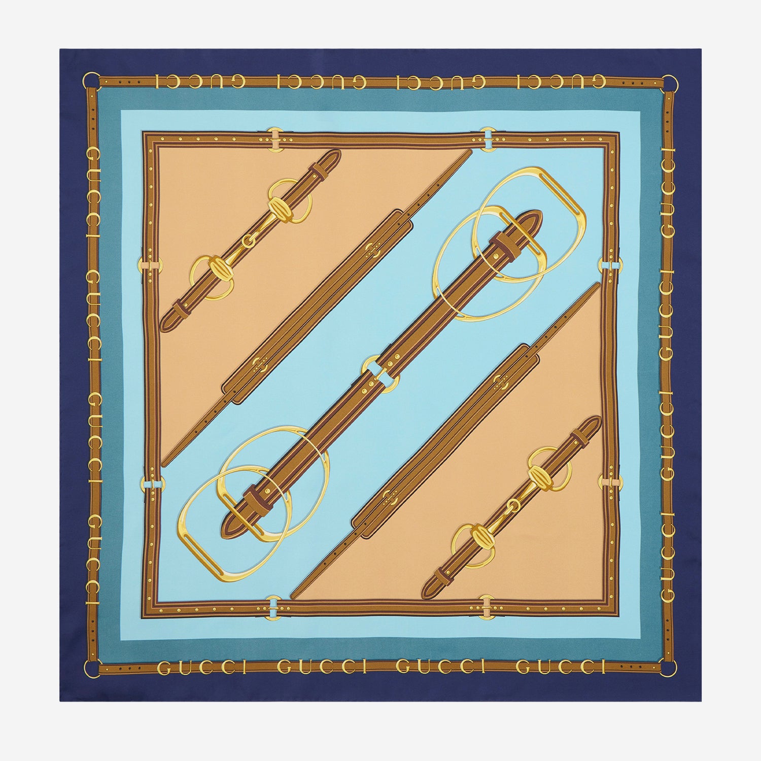 Foulard in twill di seta stampato 847892 3G0014968 GUCCI 