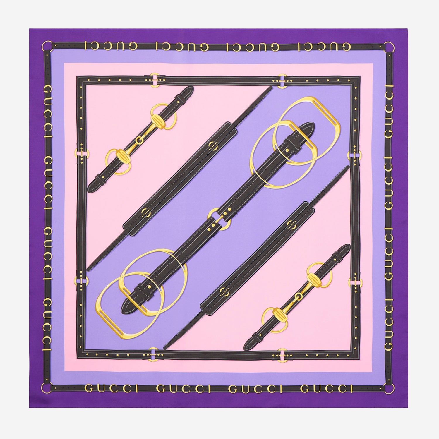 Foulard in twill di seta stampato 847892 3G0015171 GUCCI 