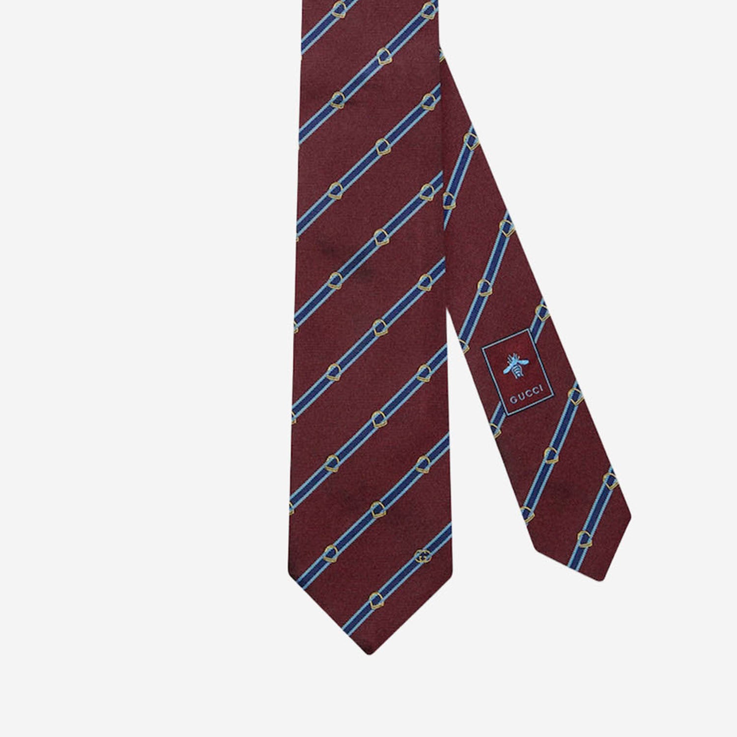 CRAVATTA IN SETA JACQUARD 848544 4E0096169 GUCCI 
