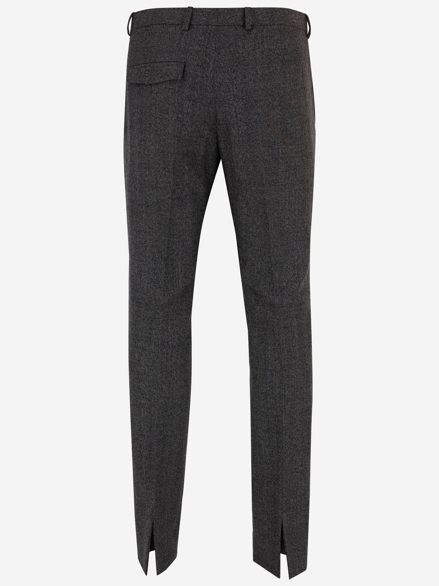 Pantaloni in tessuto mouliné in lana 850333 Z7AXC1070 GUCCI 