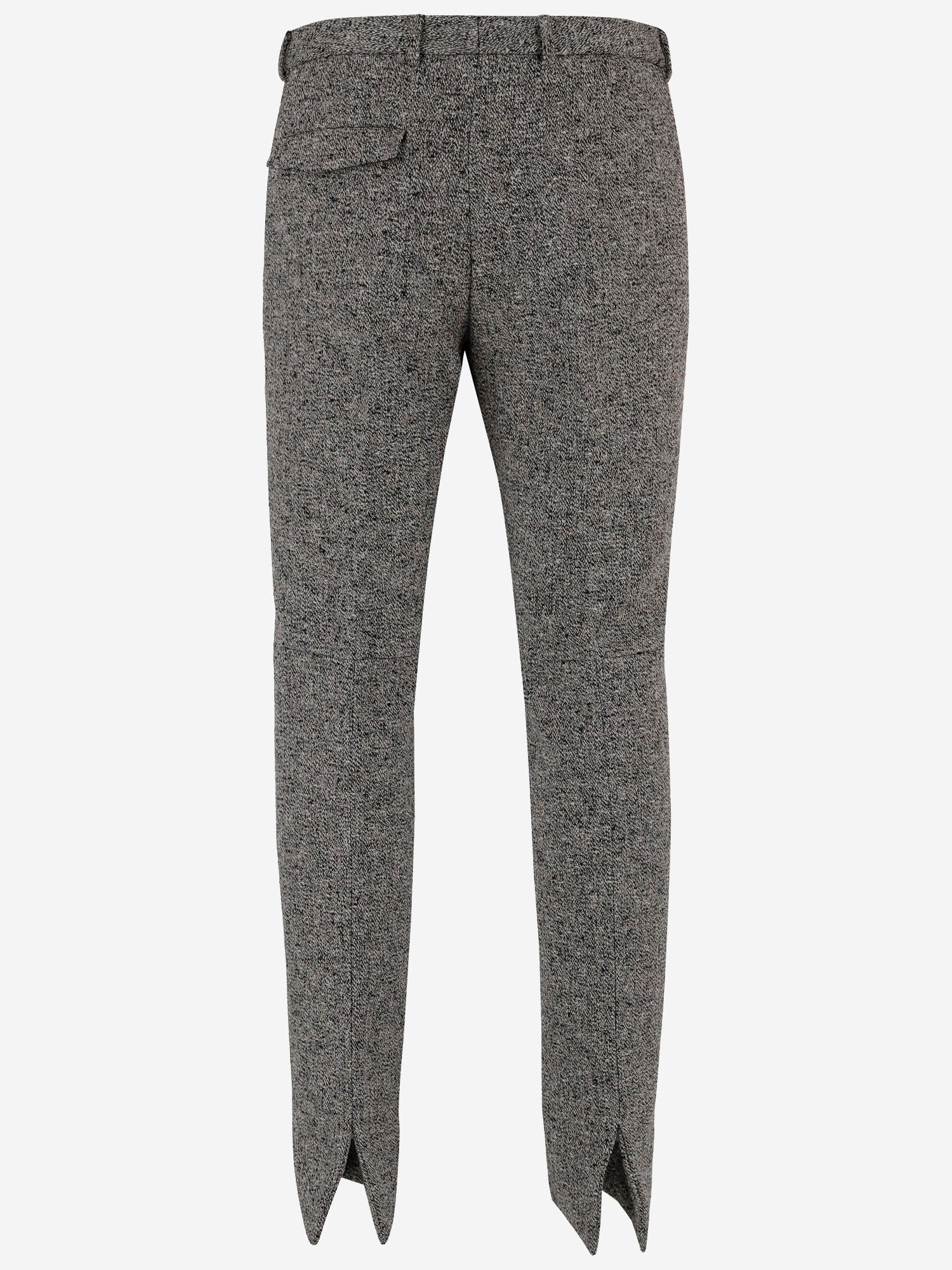 Pantaloni in tessuto mouliné in lana 850333 Z7AXO9024 GUCCI 