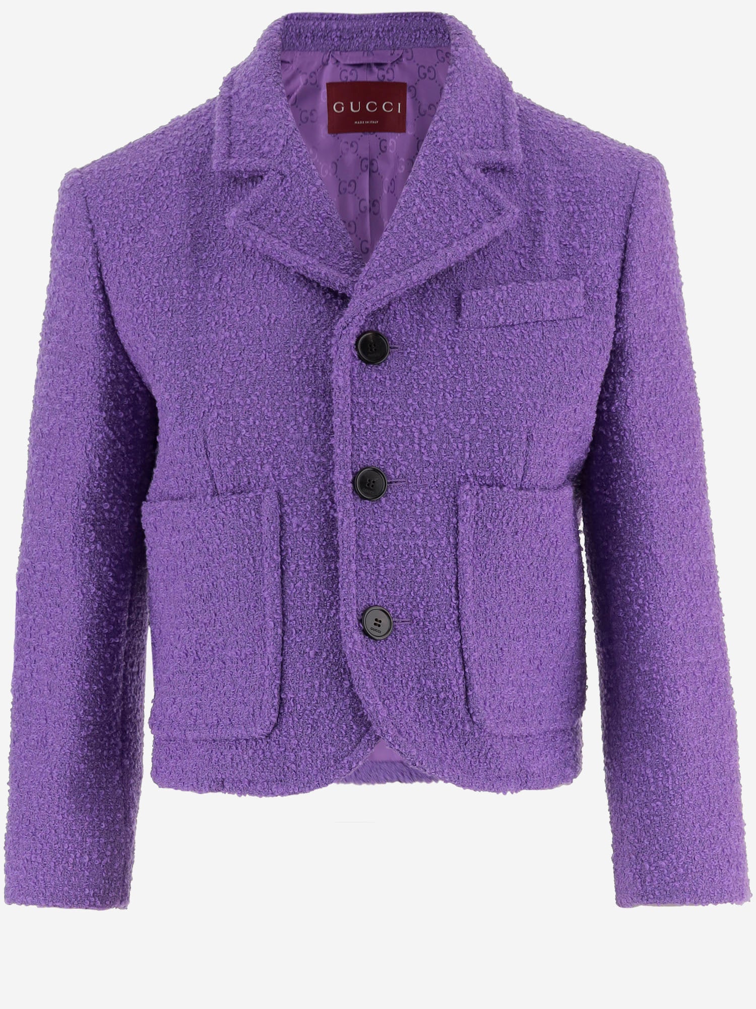 GIACCA IN LANA E COTONE BOUCLÉ 851582 Z7AWX5007 GUCCI 