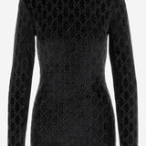 MAGLIA IN CINIGLIA STRETCH CON LOGO 851690 XUANY1043 GUCCI 
