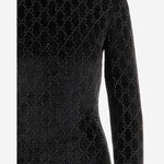 MAGLIA IN CINIGLIA STRETCH CON LOGO 851690 XUANY1043 GUCCI 
