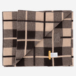 SCIARPA CON MOTIVO A QUADRI IN LANA E CASHMERE A25319AL BRCDUN GUEST IN RESIDENCE 