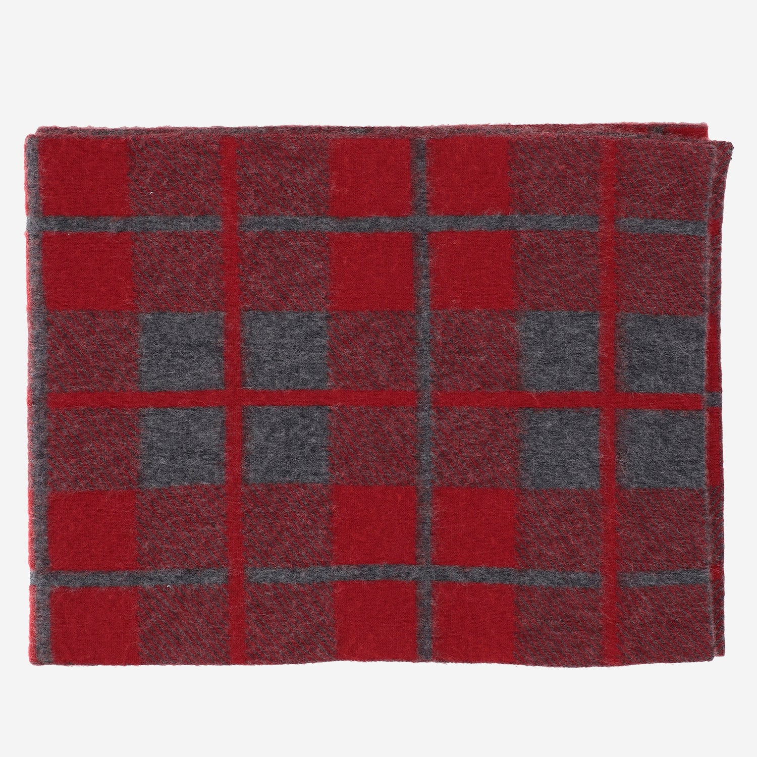 SCIARPA CON MOTIVO A QUADRI IN LANA E CASHMERE A25319AL CHARBY GUEST IN RESIDENCE 