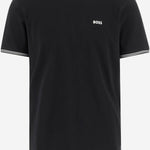T-SHIRT IN COTONE STRETCH CON LOGO 50521245 001 HUGO BOSS 