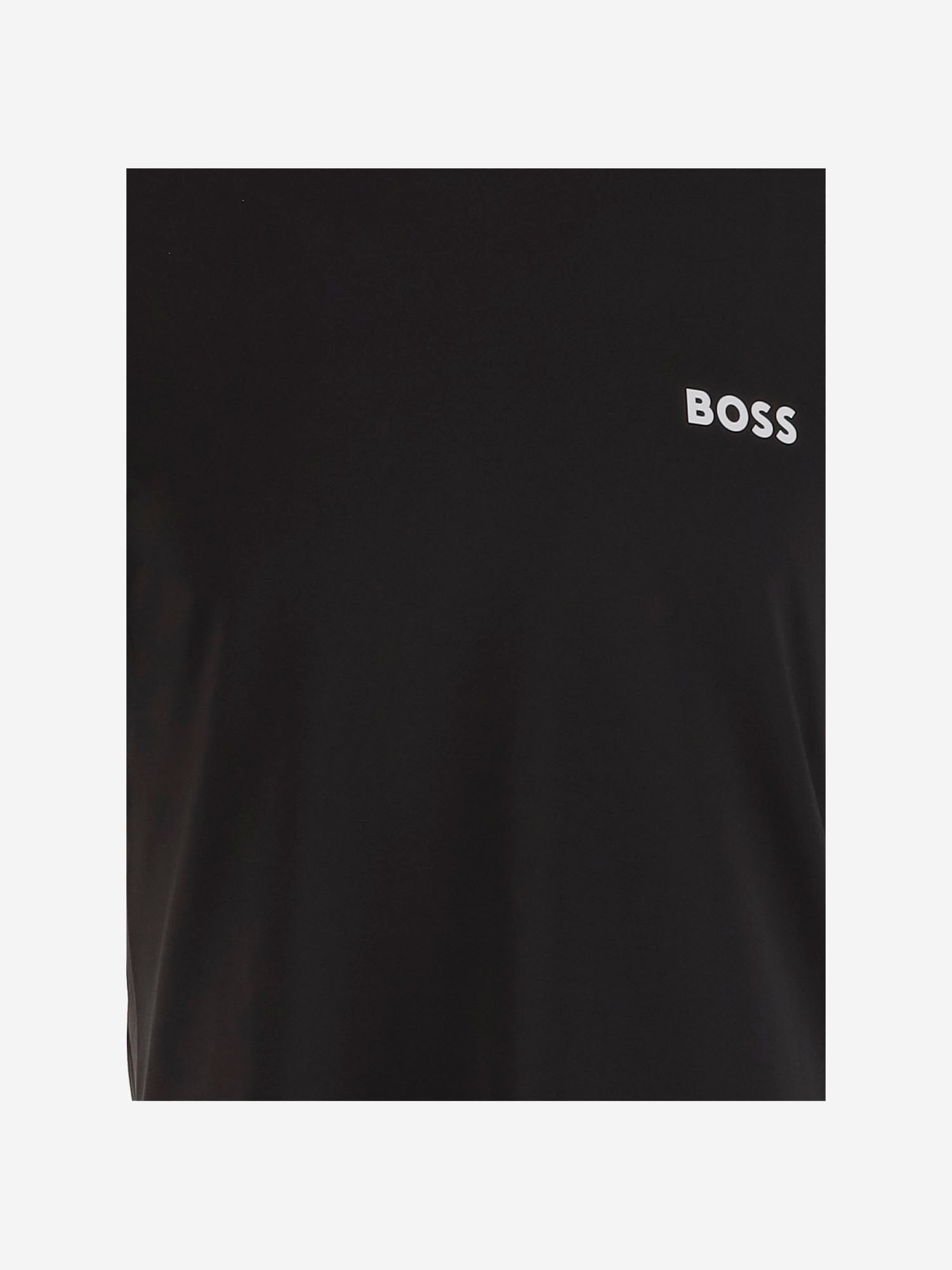 T-SHIRT IN NYLON STRETCH CON LOGO 50543328 001 HUGO BOSS 