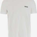 T-SHIRT IN NYLON STRETCH CON LOGO 50543328 100 HUGO BOSS 