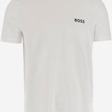 T-SHIRT IN NYLON STRETCH CON LOGO 50543328 100 HUGO BOSS 