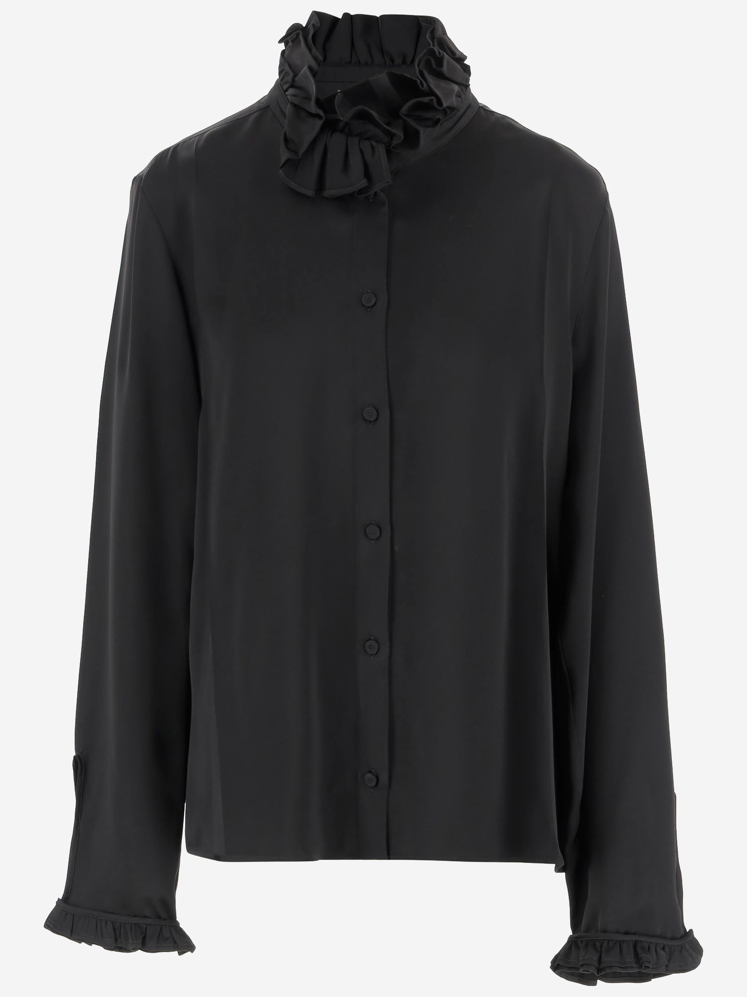 CAMICIA IN VISCOSA CON VOLANT J01DL0163 J65022001 JIL SANDER 
