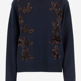 MAGLIONE IN LANA CON MOTIVO FLOREALE J02GP0220 J14802401 JIL SANDER 