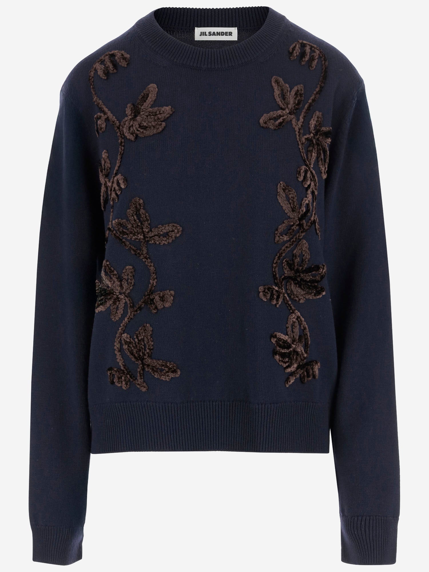MAGLIONE IN LANA CON MOTIVO FLOREALE J02GP0220 J14802401 JIL SANDER 
