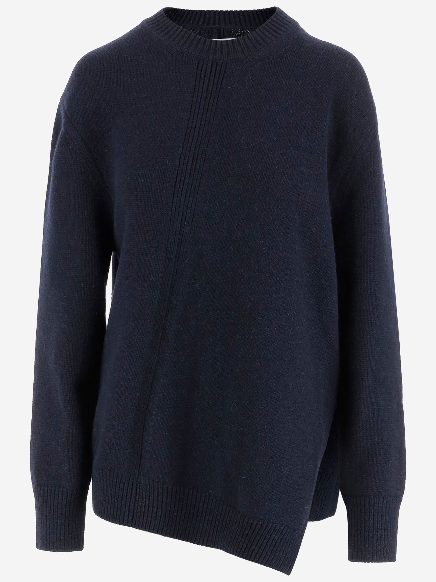 MAGLIONE ASIMMETRICO IN MISTO LANA J02GP0222 J14798402 JIL SANDER 