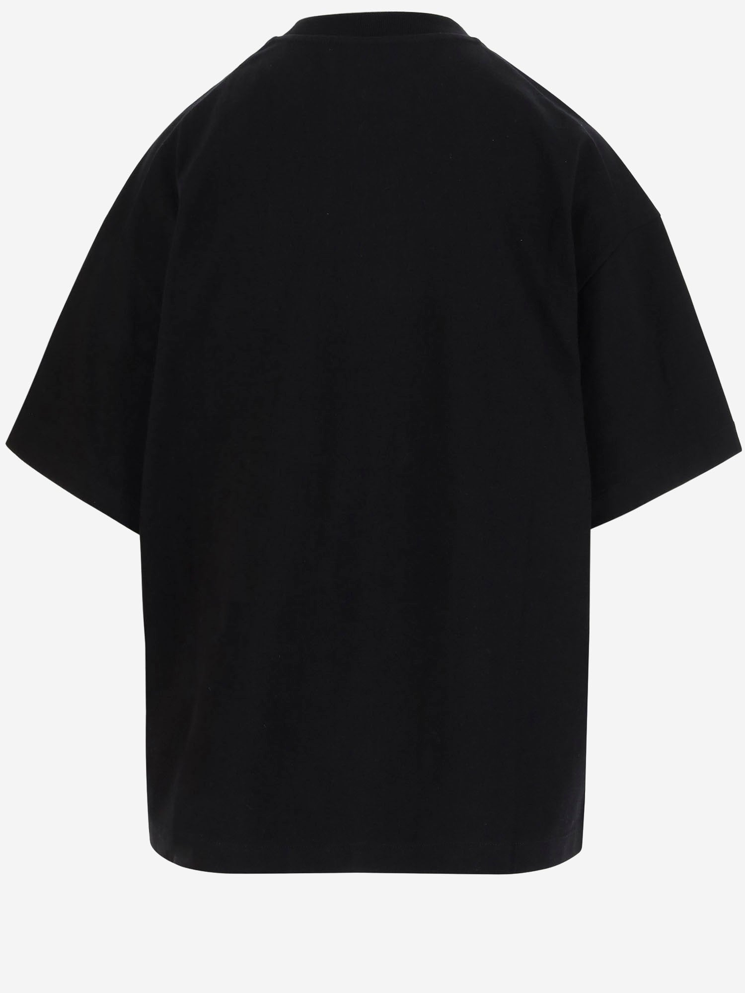 T-SHIRT IN JERSEY DI  COTONE CON LOGO J03GC0137 J20243001 JIL SANDER 